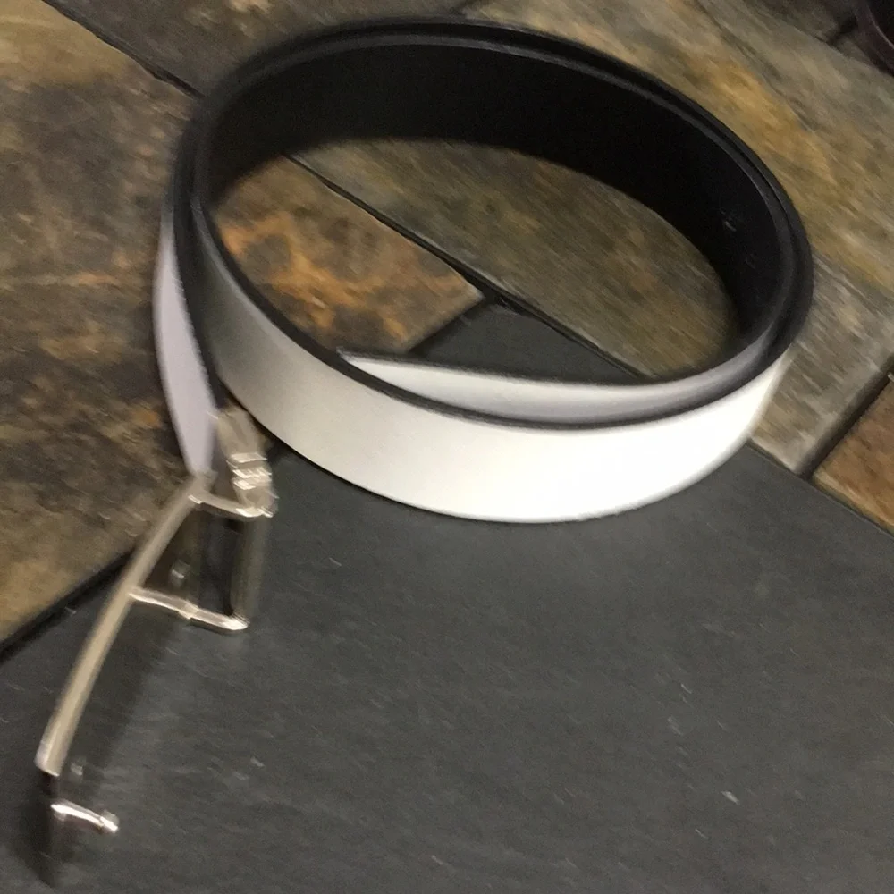 PGA tour white leather belt size 38.